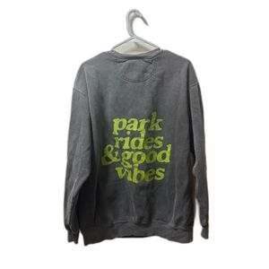 Adelaide's Fort Sweatshirt Unisex Large Gray Park rides & good vibes Disney
